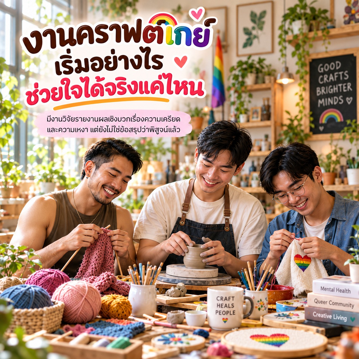 งานคราฟต์เกย์ เริ่มอย่างไร ช่วยใจได้จริงแค่ไหน