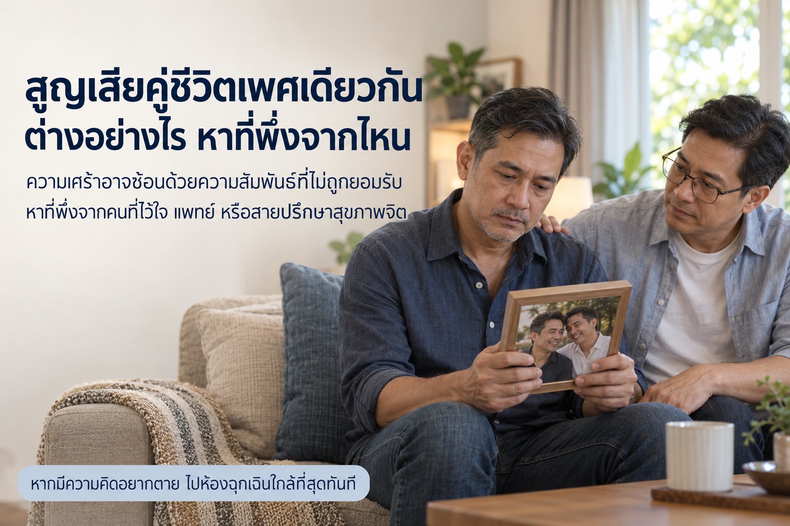 สูญเสียคู่ชีวิตเพศเดียวกัน ต่างอย่างไร หาที่พึ่งจากไหน