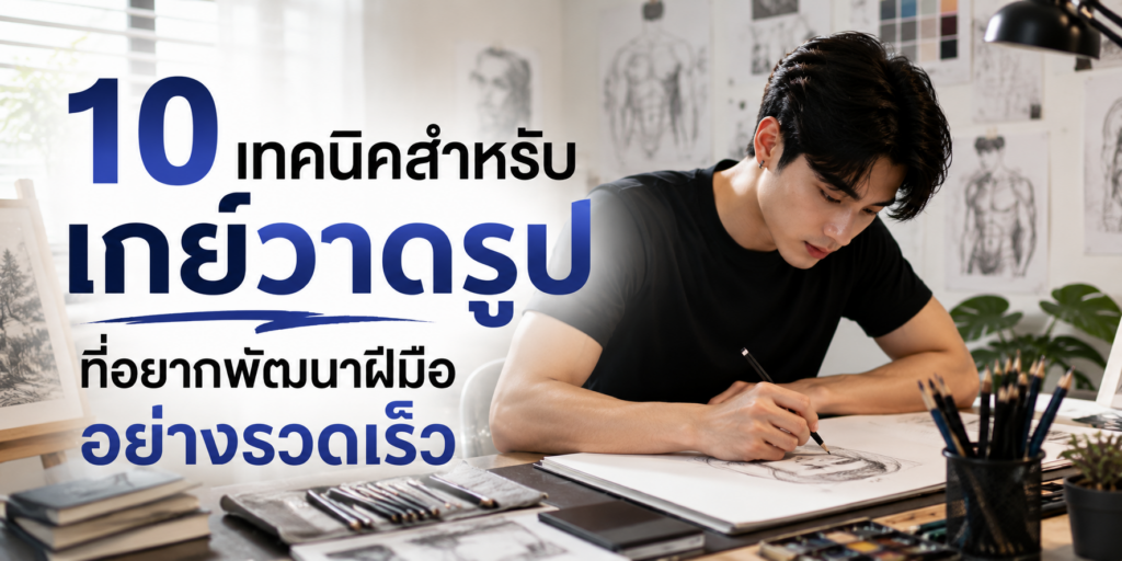 10 เทคนิคสำหรับ เกย์วาดรูป ที่อยากพัฒนาฝีมืออย่างรวดเร็ว