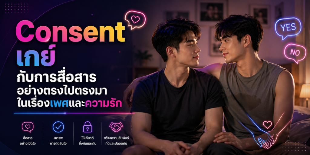 Consent เกย์ กับการสื่อสารอย่างตรงไปตรงมาในเรื่องเพศและความรัก