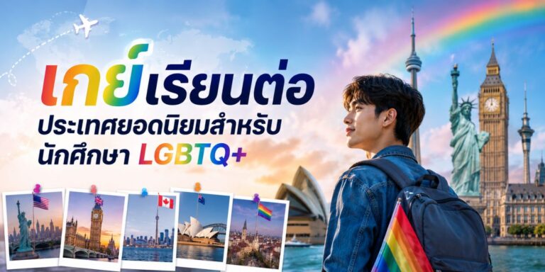 เกย์เรียนต่อ ประเทศยอดนิยมสำหรับนักศึกษา LGBTQ+