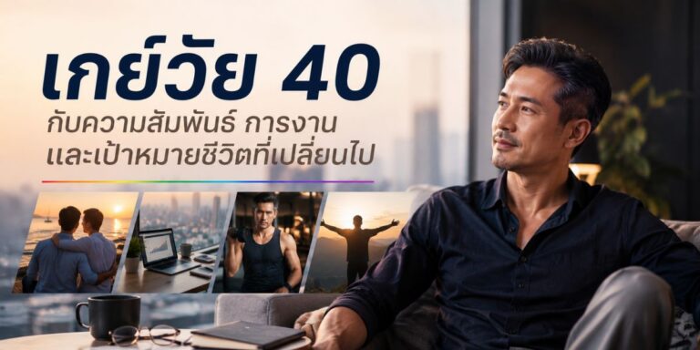 เกย์วัย 40 กับความสัมพันธ์ การงาน และเป้าหมายชีวิตที่เปลี่ยนไป