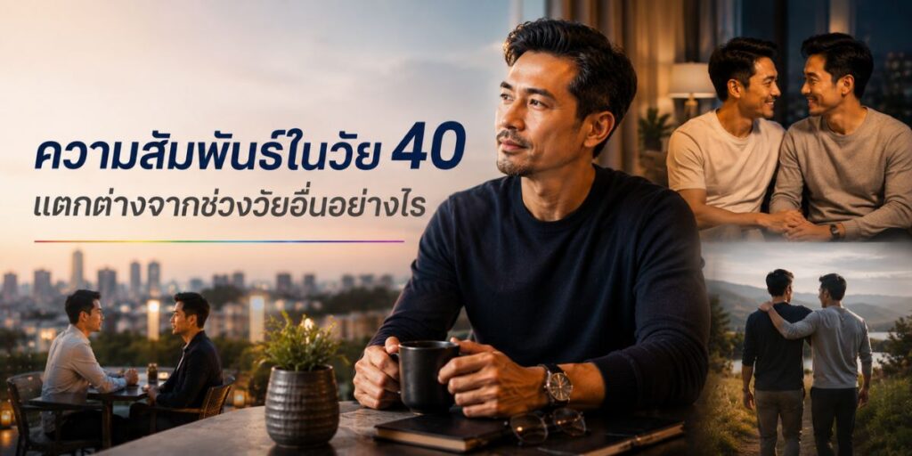ความสัมพันธ์ในวัย 40 แตกต่างจากช่วงวัยอื่นอย่างไร
