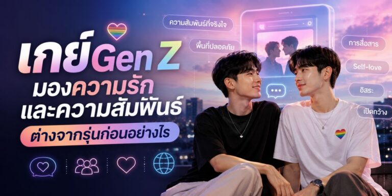 เกย์ Gen Z มองความรักและความสัมพันธ์ต่างจากรุ่นก่อนอย่างไร