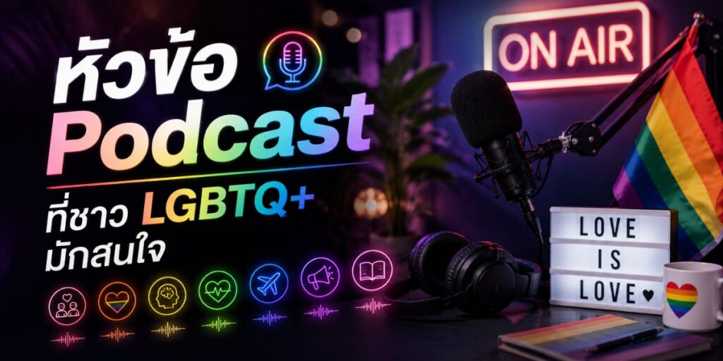 หัวข้อ Podcast ที่ชาว LGBTQ+ มักสนใจ