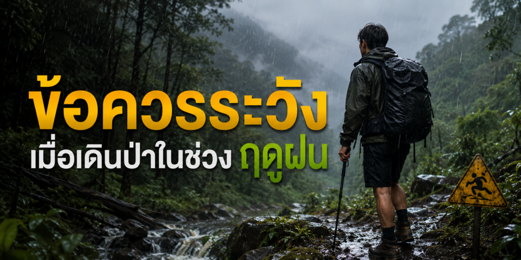 ข้อควรระวังเมื่อเดินป่าในช่วงฤดูฝน