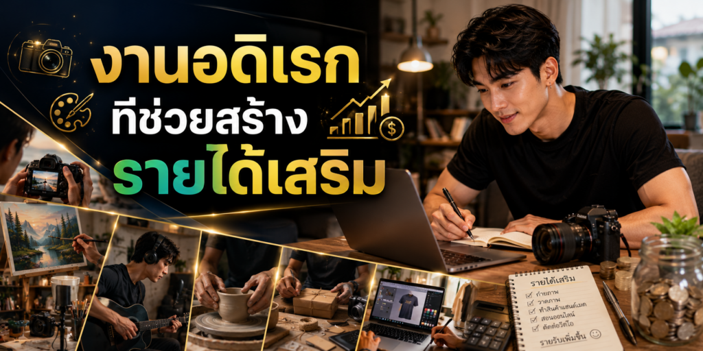 งานอดิเรกที่ช่วยสร้างรายได้เสริม