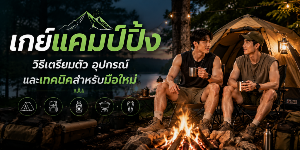เกย์แคมป์ปิ้ง วิธีเตรียมตัว อุปกรณ์ และเทคนิคสำหรับมือใหม่