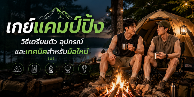 เกย์แคมป์ปิ้ง วิธีเตรียมตัว อุปกรณ์ และเทคนิคสำหรับมือใหม่