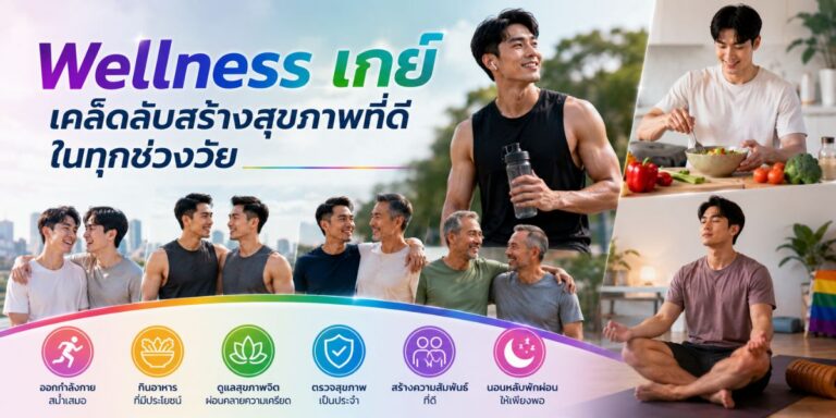 Wellness เกย์ เคล็ดลับสร้างสุขภาพที่ดีในทุกช่วงวัย