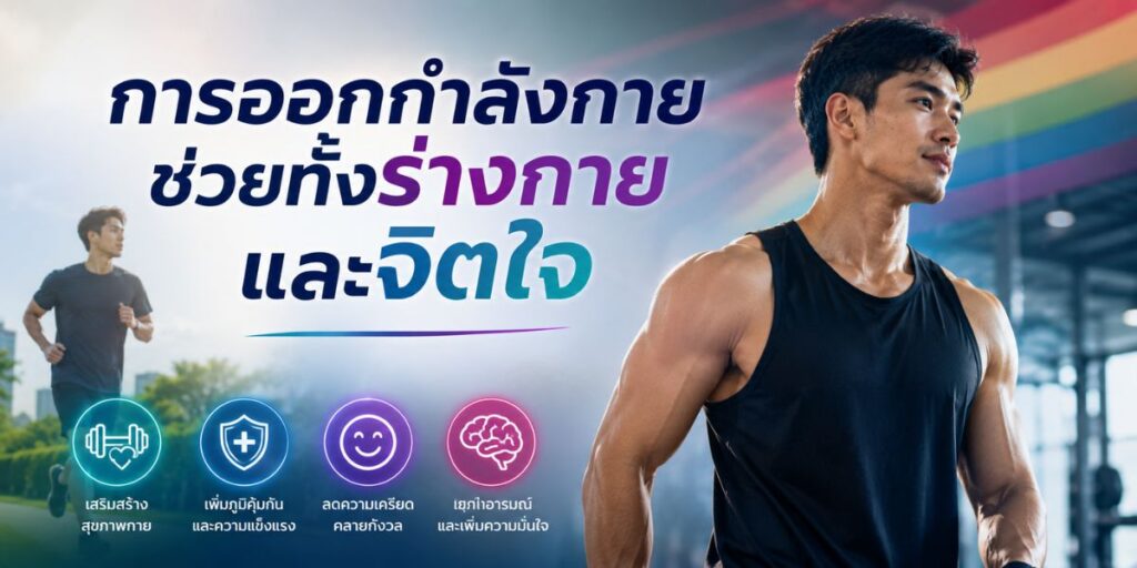 การออกกำลังกายช่วยทั้งร่างกายและจิตใจ