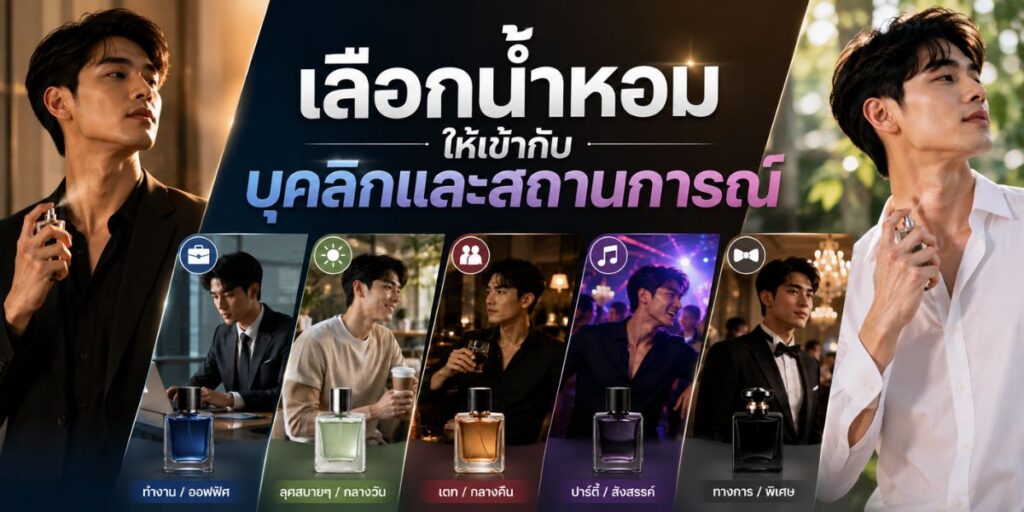เลือกน้ำหอมให้เข้ากับบุคลิกและสถานการณ์